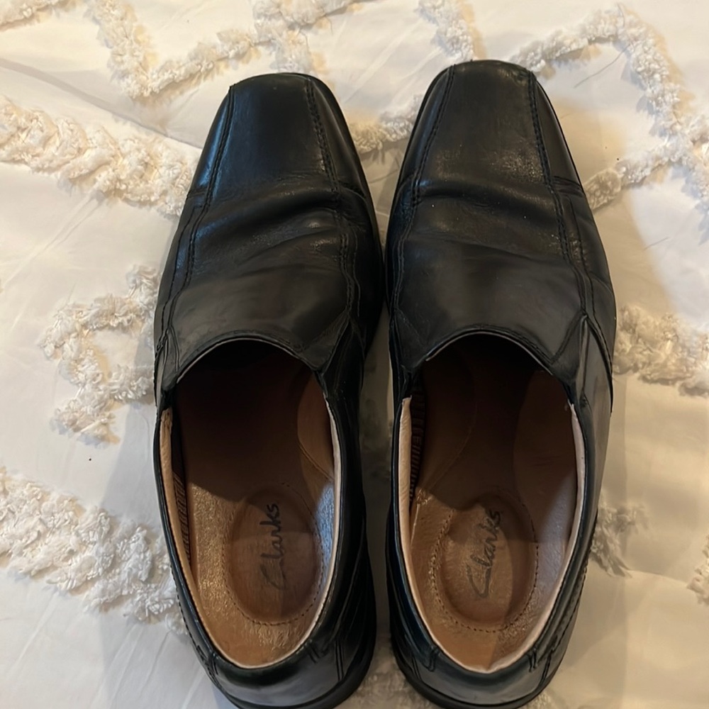 Men’s Clark, black dress shoes
